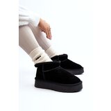 Boto Fashionable Suede Low Snow Boots Black Nucca | Shoptok.si
