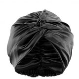 INF Dvoslojna spalna kapa iz 100% Mulberry Silk Black, (21538152) Cene