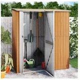 Vrtna kolesarska lopa rjava 180,5x97x209,5 cm pocinkano jeklo