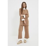 Trendyol Camel Stand Up Collar Knitwear Bottom-Top Suit | Shoptok.si
