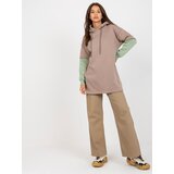 RUE PARIS Sweatshirt-RV-BL-8232.27X-dark beige | Shoptok.si