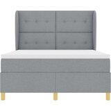  Box Spring postelja z vzmetnico svetlo siva 160x200 cm tkanina, (22051664) | Shoptok.si