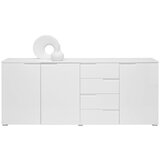 CARRYHOME komoda, bela, bela, visoki sijaj | Shoptok.si
