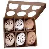 Viter Uskršnji set 1/6 jaja sa rezbarenim cvetićima | ePonuda.com