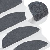 vidaXL Samolepilne preproge za stopnice 15 kosov 65x26 cm sive Cene