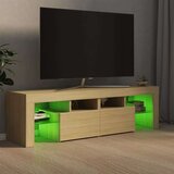 vidaXL TV omarica z LED lučkami sonoma hrast 140x35x40 cm | Shoptok.si