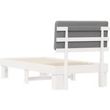  Krevetni okvir s tapiciranim uzglavljem Svijetlo siva | shoptok.hr