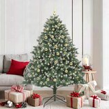 vidaXL Umestno božično drevo med 300 LED Zelena 126 x 126 x 180 cm | Shoptok.si