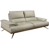 Angel Cerdá Grey taupe leather 3-seater sofa, (5000076648) | Shoptok.si
