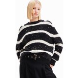 Desigual Pulover 'VINALOPO' crna / prljavo bijela | shoptok.hr