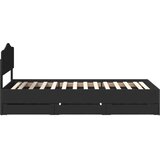  Okvir za krevet Crna 90 x 200 cm Inženjersko Drvo - Crna 90 x 200 cm | shoptok.hr