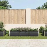  Povišena vrtna gredica antracit 240x80x45 cm pocinčani čelik | Eponuda.com