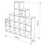 Hanah home polica za knjige paleo sapphire oak | ePonuda.com