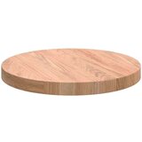 vidaXL Gornji dio stola Svjetlosmeđa Ø 30 x 2.5 cm Čvrsto drvo hrasta | shoptok.hr
