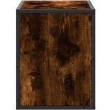 vidaXL TV omarica dimljen hrast 60x31x39,5 cm inženirski les in kovina | Shoptok.si