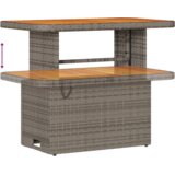 vidaXL Set od 8 komada sofe za baštu s jastučićima Siva Poli Ratan Akacija | shoptok.hr