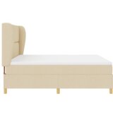 Box Spring Krevet s Madracem Krem 180x200 cm Tkanina | shoptok.hr