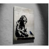 Dekorativna Slika djevojčice i ptice 50x70 cm | Eponuda.ba