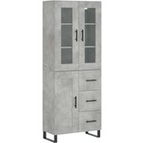  Visoka komoda siva betona 69 5x34x180 cm od konstruiranog drva | shoptok.hr