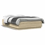 Furnova Posteljni okvir sonoma hrast 150x200 cm inženirski les, (21940947) | Shoptok.si