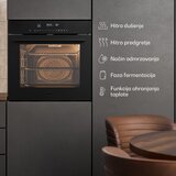 Klarstein Ugradbena pećnica Velaire + indukcijska ploča za kuhanje Velaire + napa Velaire | 60 cm | shoptok.hr