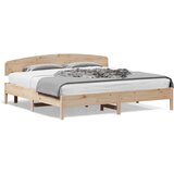 Furnova Posteljni okvir brez vzmetnice 200x200 cm trdna borovina, (22055778) | Shoptok.si