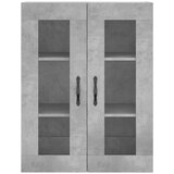  Visoka komoda siva betona 69,5x34x180 cm od konstruiranog drva Slike