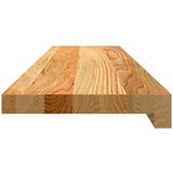  Okenske police 2 kosa svetlo rjava 90x20x2 cm trdna hrastovina | Shoptok.si