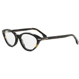 Selleria Havana Cat Eye Eyeglasses ONE SIZE (53) Havana/Kristalna