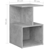  Noćni ormarići 2 kom boja betona 35x35x55 cm konstruirano drvo | shoptok.hr
