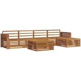  Set vanjskih sofa 6 kom. Prirodna Čvrsto drvo akacije | shoptok.hr
