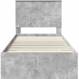  Krevetna konstrukcija s ladicama Betonski sivi 90 x 190 cm | shoptok.hr