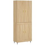  Visoka komoda hrasta sonome 69 5x34x180cm od konstruiranog drva | shoptok.hr