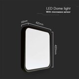 LED plafonsko svetlo za kupatilo sa senzorom LED/36W/230V 4000K IP44 crno | Eponuda.com
