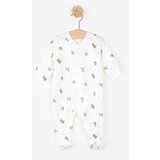 Just kiddin baby otroški pajac s stopali animals white Cene