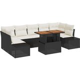  Vrtni Sofa Set 8 dijelova Krem Ratan Sofa na otvorenom za 4 osobe | shoptok.hr