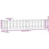  Povišena vrtna gredica 150x30x30 cm od masivne duglazije | shoptok.hr