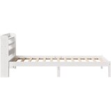  Okvir kreveta bez madraca bijeli 75 x 190 cm masivna borovina | shoptok.hr