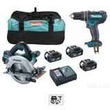 Makita set LXT DLX2140M (DHS710+DHP482+DC18RC+3xBL1840B+Torba) | ePonuda.com