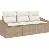  Set sofe s jastukom 3 pcs Bež poliratan | shoptok.hr