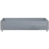  Vrtna sadilica siva 100x100 cm od masivne borovine | shoptok.hr