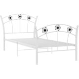  Okvir za krevet s nogometnim uzorkom bijeli metal 90 x 200 cm | shoptok.hr