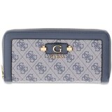 Guess Denarnice Lindsey Slg Large Zip Around Modra Cene