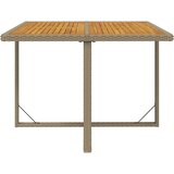  9-dijelni vrtni blagovaonski set od poliratana s jastucima bež 109 cm table length | shoptok.hr