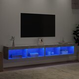 TV ormarići s LED svjetlima 2 kom boja betona 100x30x30 cm | Eponuda.com