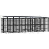  kavez za pse s krovom čelični 12,9 m² | shoptok.hr