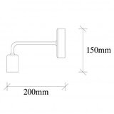 Opviq lights Zidna lampa E27 Max 40W, Crna | Eponuda.ba