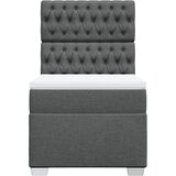  Krevet s oprugama i madracem tamnosivi 90x200 cm od tkanine | shoptok.hr