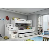 BestBed krevet na kat maxim (mogućnost odabira boje ladica) bijela boja | shoptok.hr