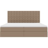  Krevet s od storage s madracem Kapućino 200 x 200 cm Lažna koža | shoptok.hr